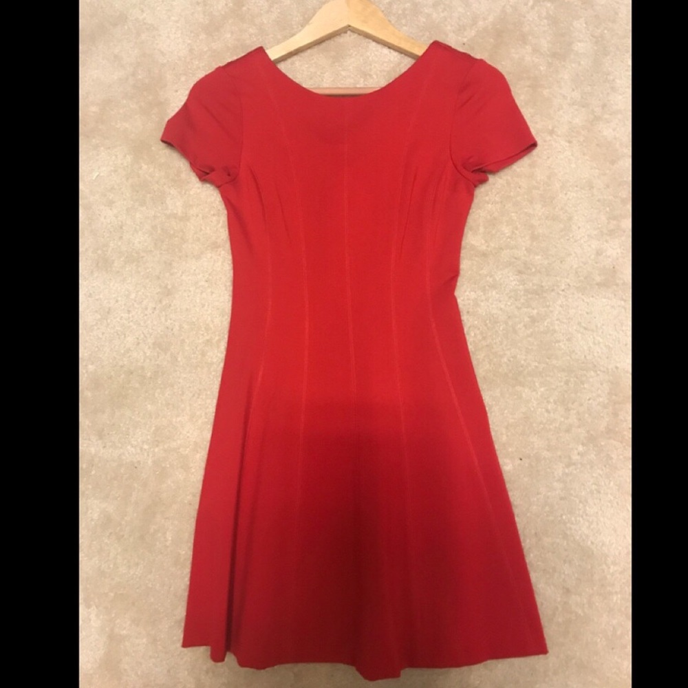 Fit and Flare V Back Skater Dress